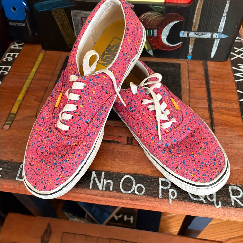 Vans Women's Hot Pink Multi-Speckle Canvas Sneakers